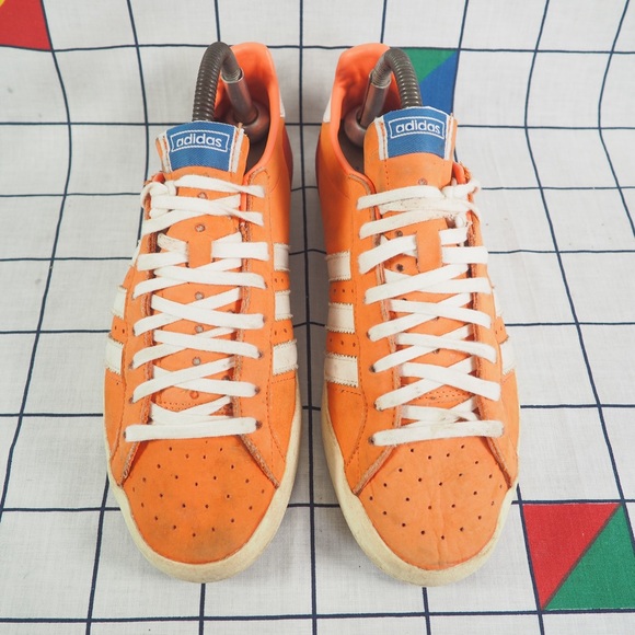 Adidas Basket Profi Orange Low Lo Trainers Men's Size UK 7 EU 40.5 US 7.5 Q23022 - Picture 4 of 6